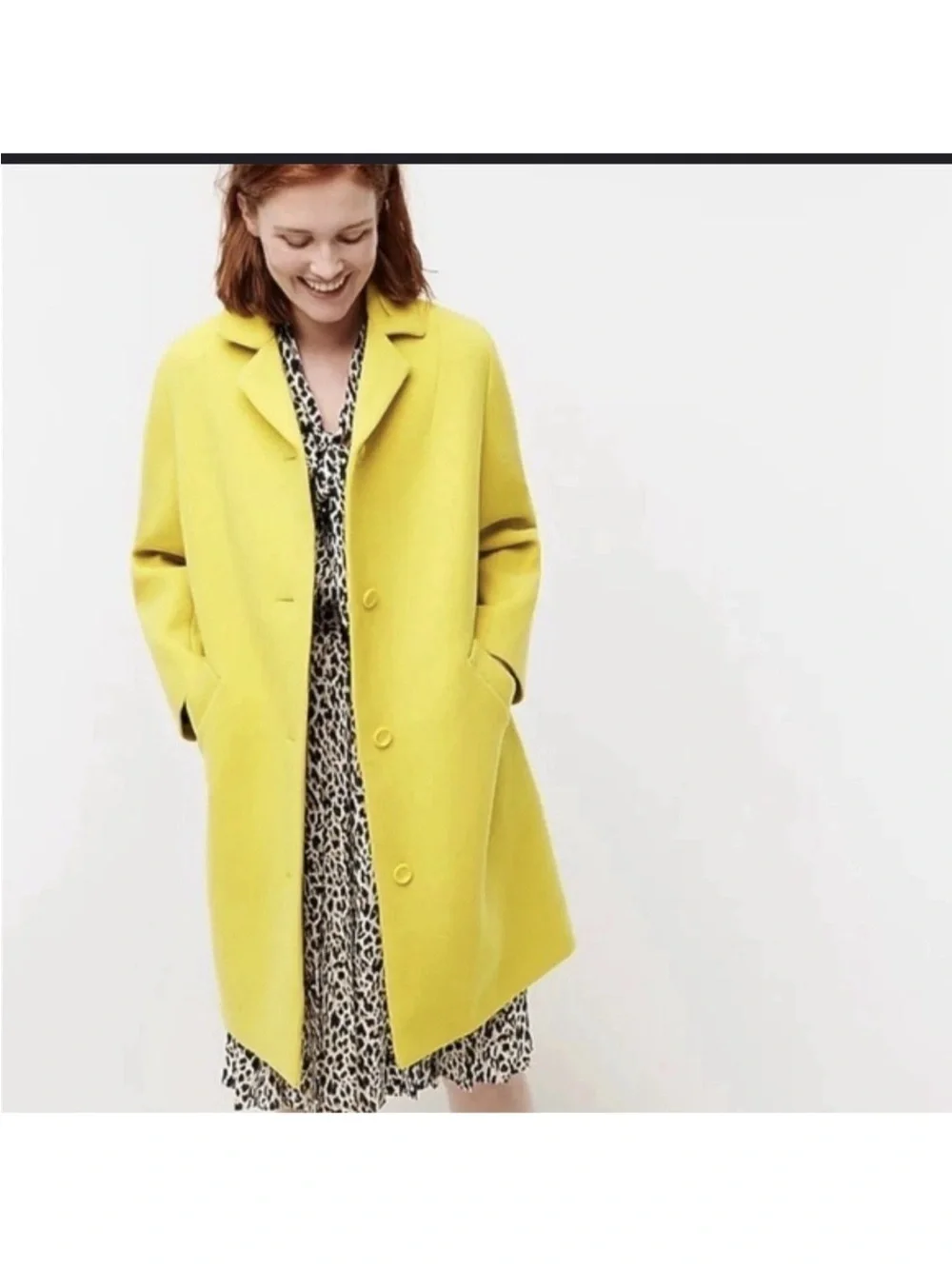 J Crew Wool Trench Size Small